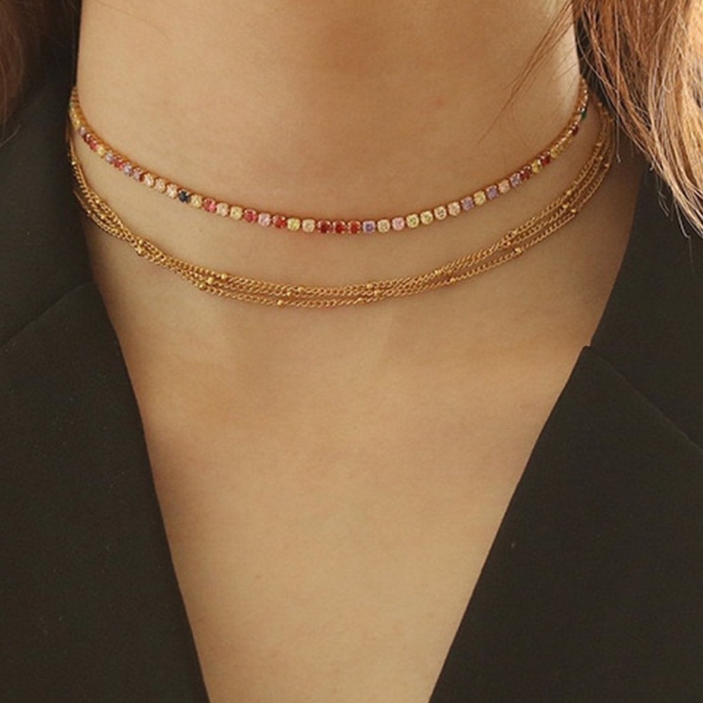 ✨Rainbow Tennis Choker - Picture 7 of 9